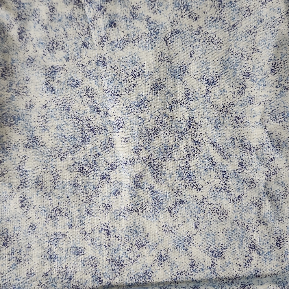 Blue and white fabric